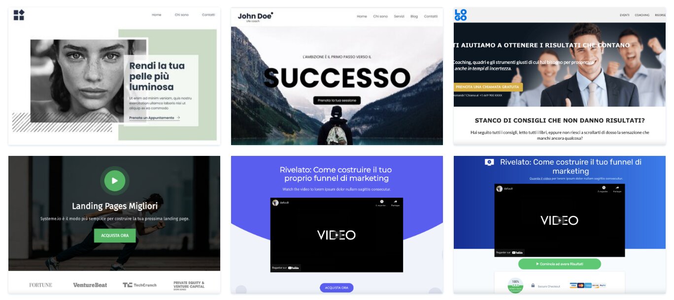 Template di systeme.io