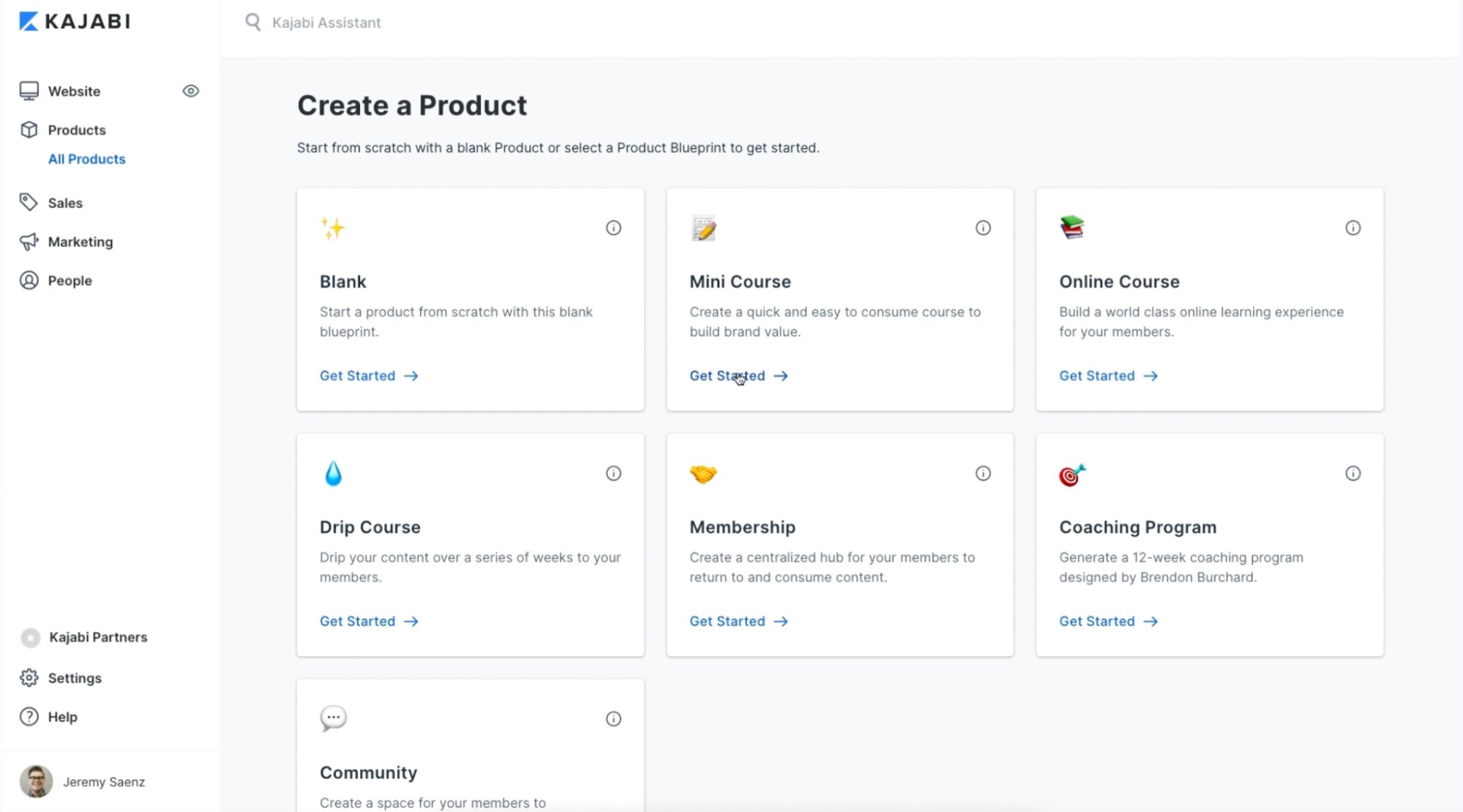 Creador de cursos Kajabi