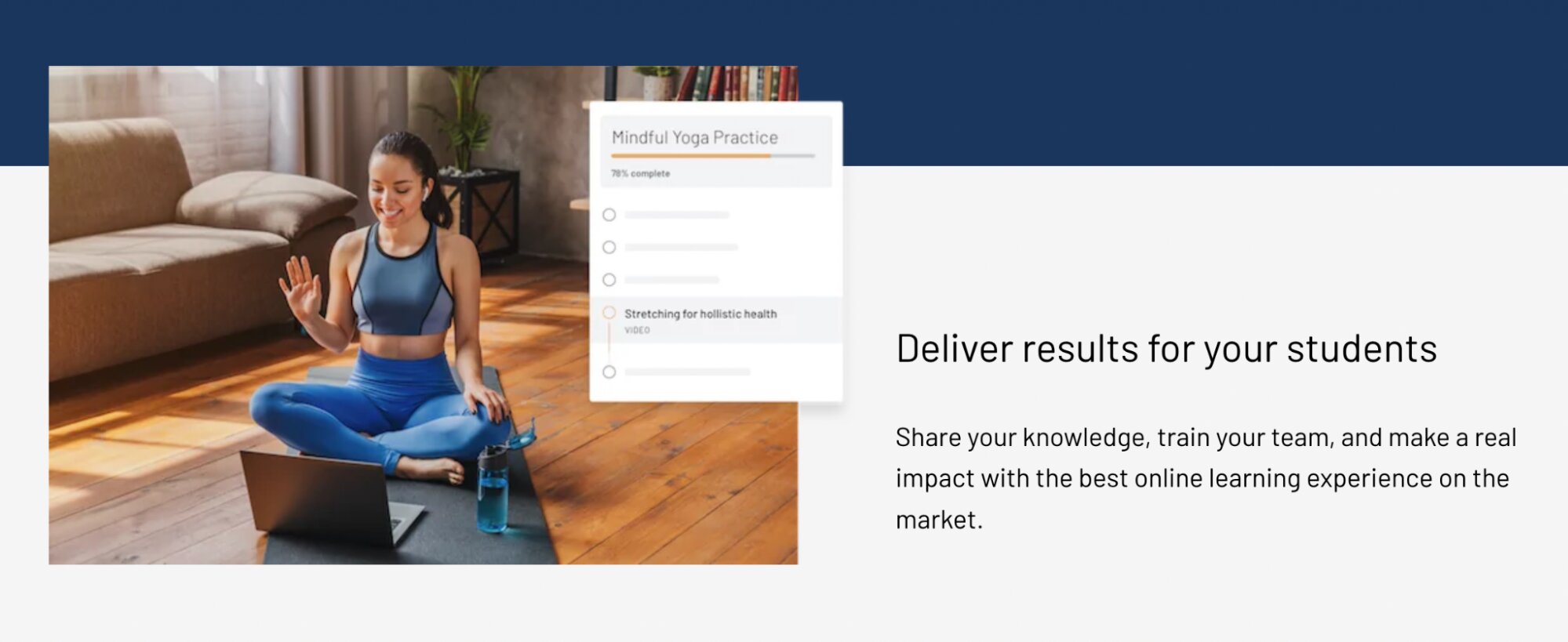 Experiencia estudiante-profesor de Thinkific