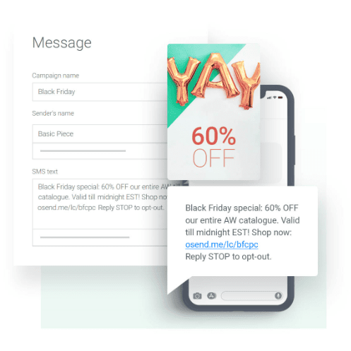 Marketing por SMS en Omnisend