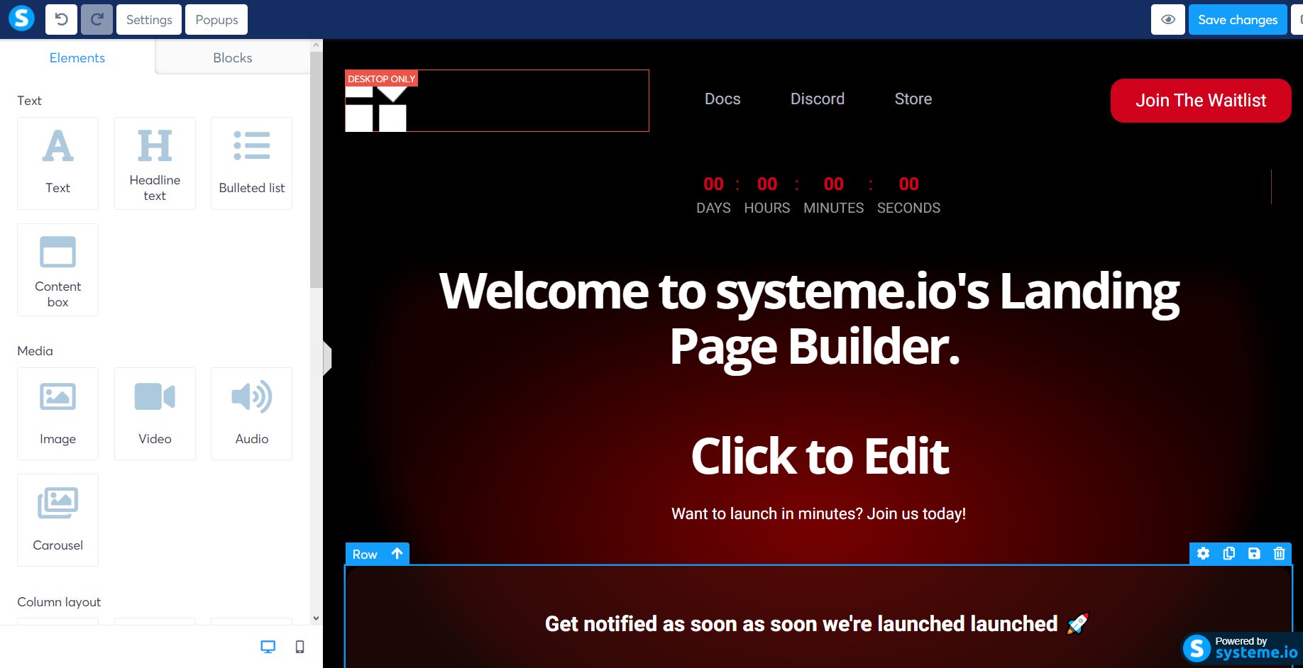 Zielseiten mit systeme.io erstellen