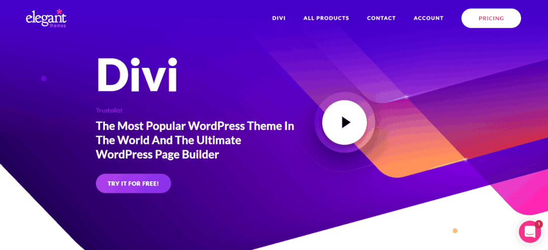 Die Divi Homepage