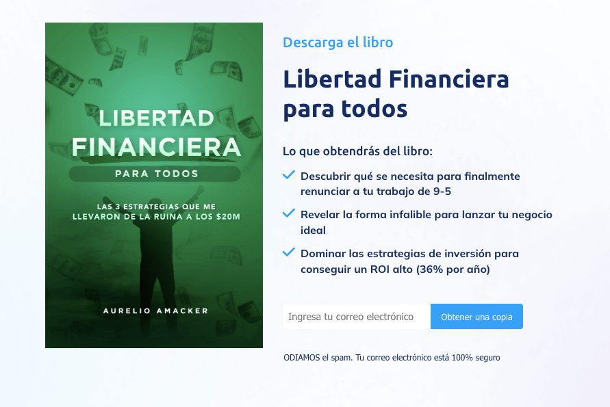 Uno de los lead magnet de systeme.io (un ebook gratuito)