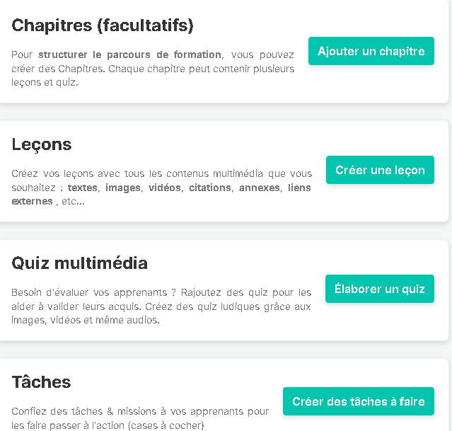 les fonctionnalites de teachizy