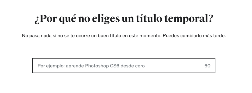 Formulario de curso de Udemy