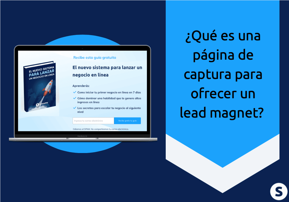 ¿Qué es una página de captura para ofrecer un lead magnet?