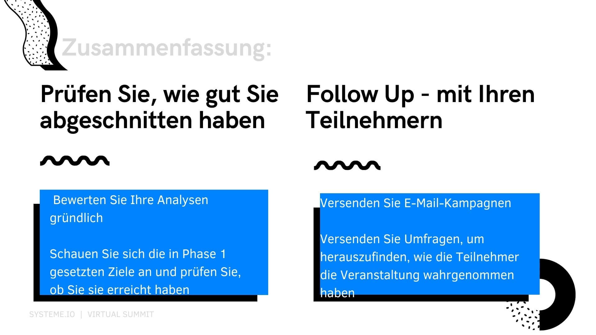Email-Kampagnen und Veranstaltungsumfragen an deine neuen Leads senden