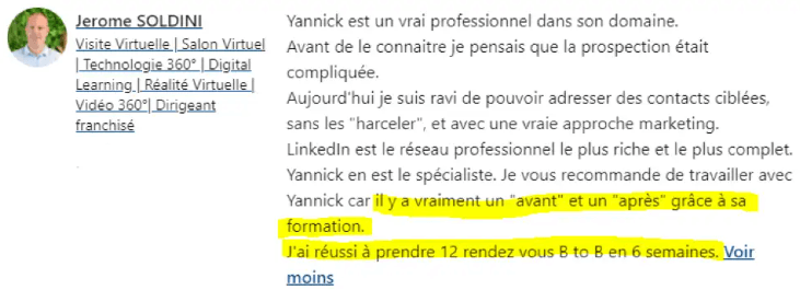 un témoignage d’une formation de Yannick Bouissière