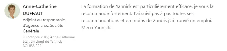 un témoignage d’une formation de Yannick Bouissière