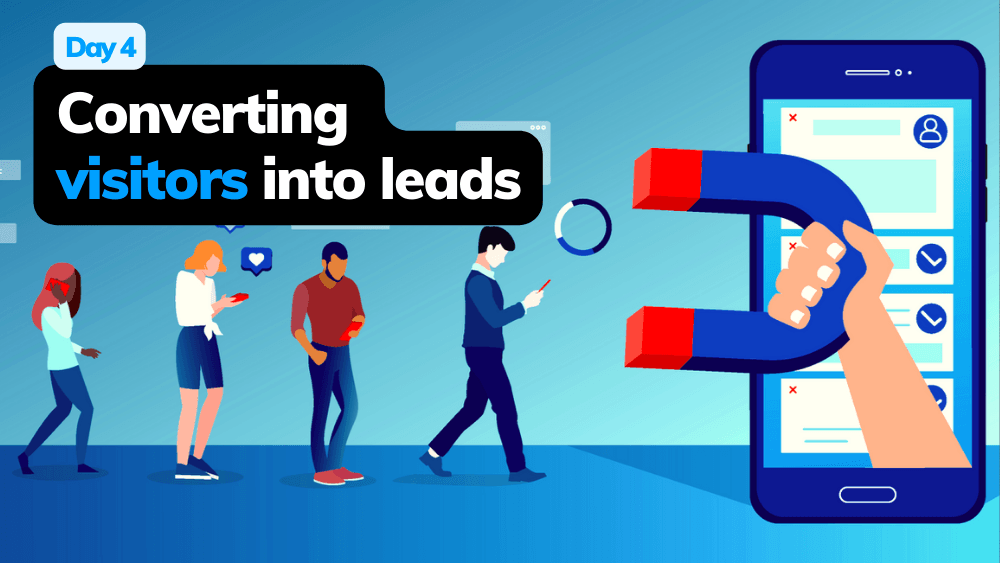 Converting visitors into leads