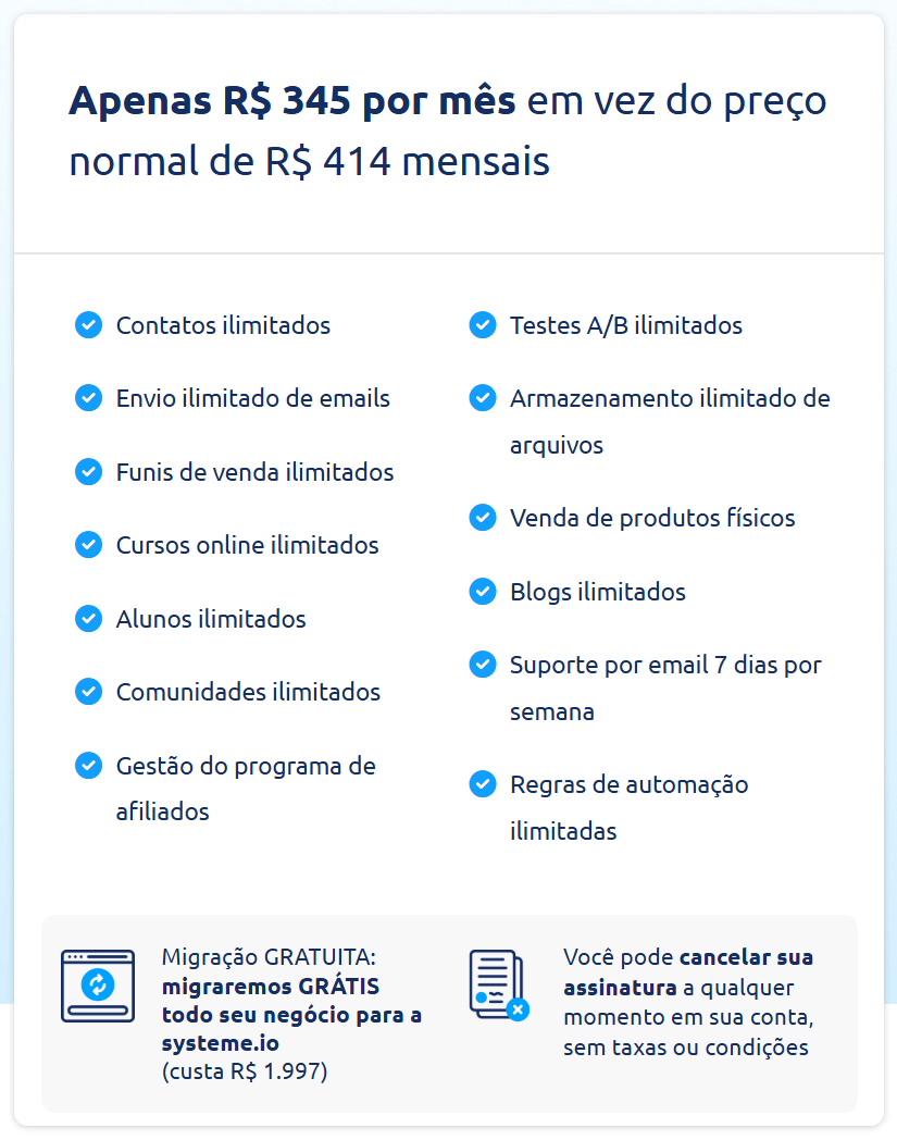 systeme.io dashboard on pc and mobile