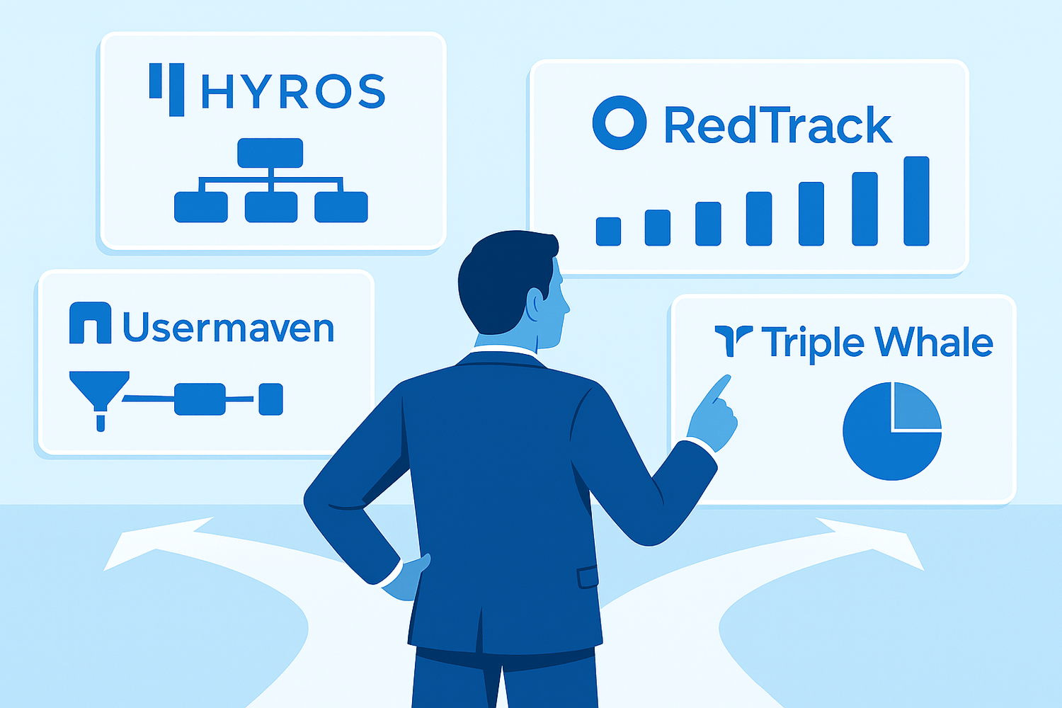 Image comparing 4 marketing attribution tools