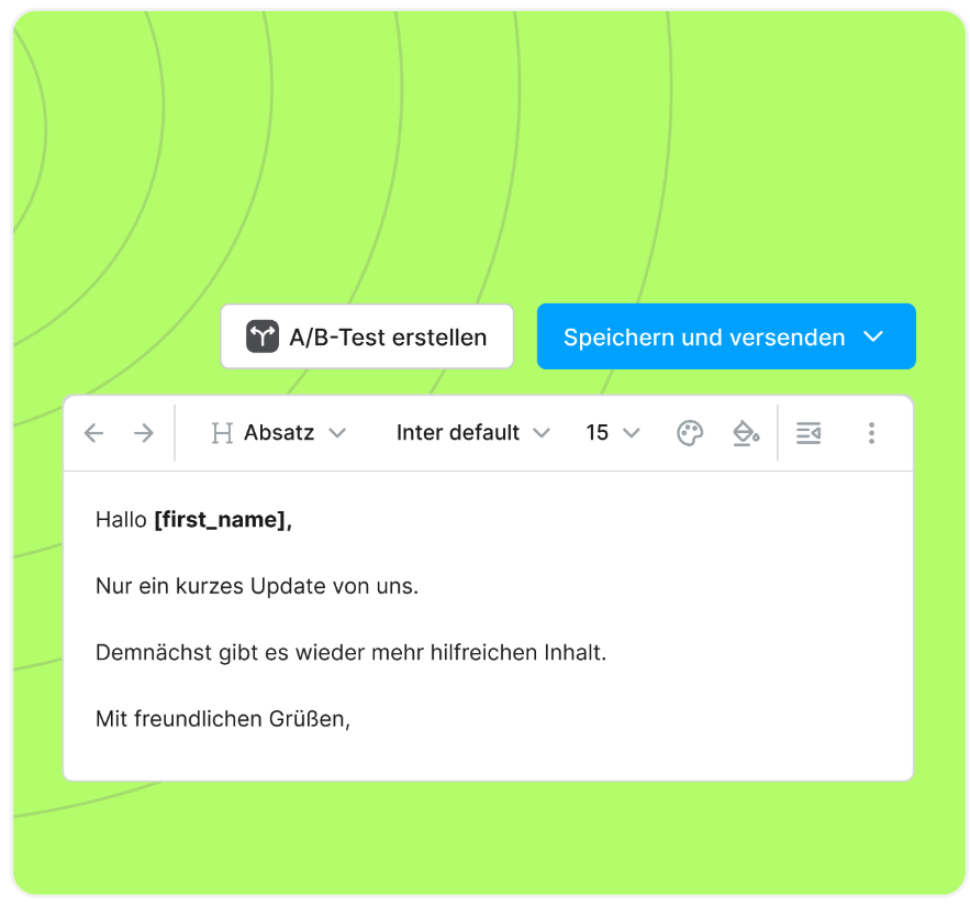 systeme.io email marketing dashboard showing broadcast email stats and subscriber count