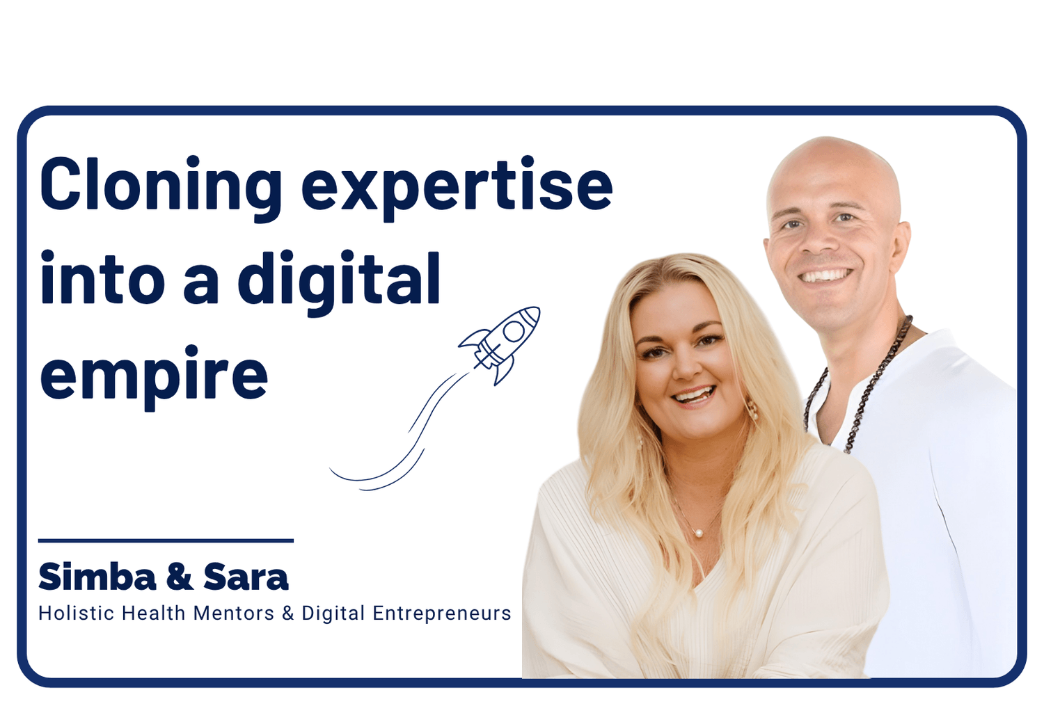 Simba and Sara success story for systeme.io, showing their transition from 9 years of expertise to a global digital empire