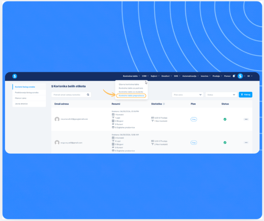 systeme.io white label to launch your own software business and keep 100% of your revenue