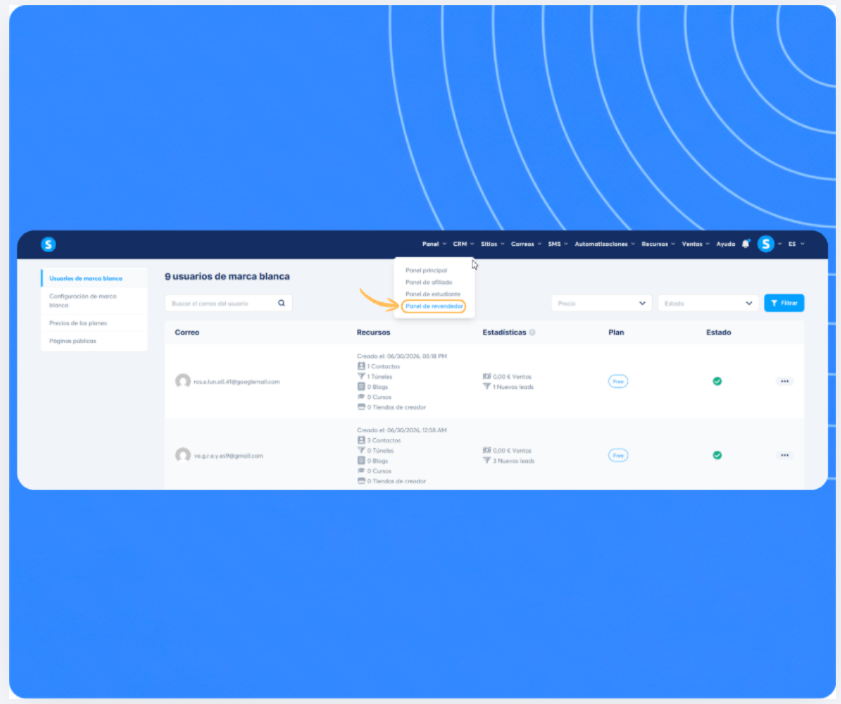 systeme.io white label to launch your own software business and keep 100% of your revenue