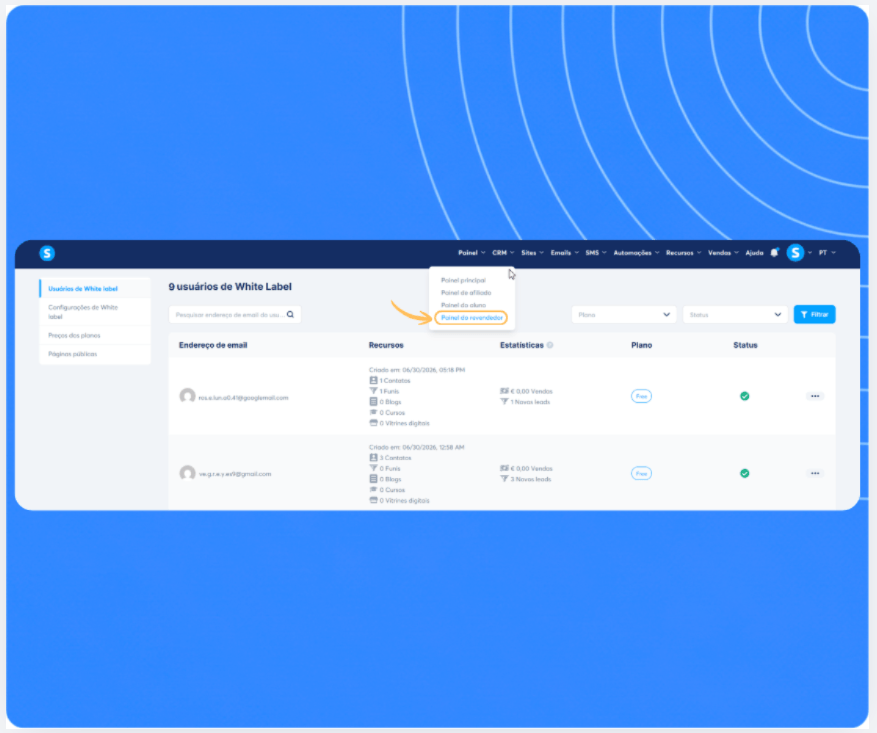 systeme.io white label to launch your own software business and keep 100% of your revenue