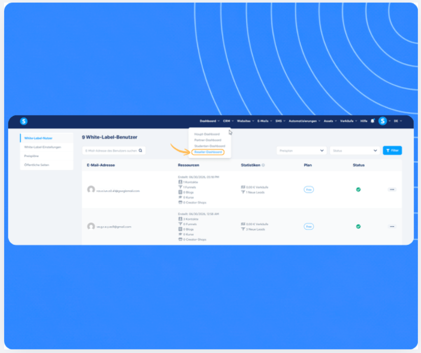 systeme.io white label to launch your own software business and keep 100% of your revenue