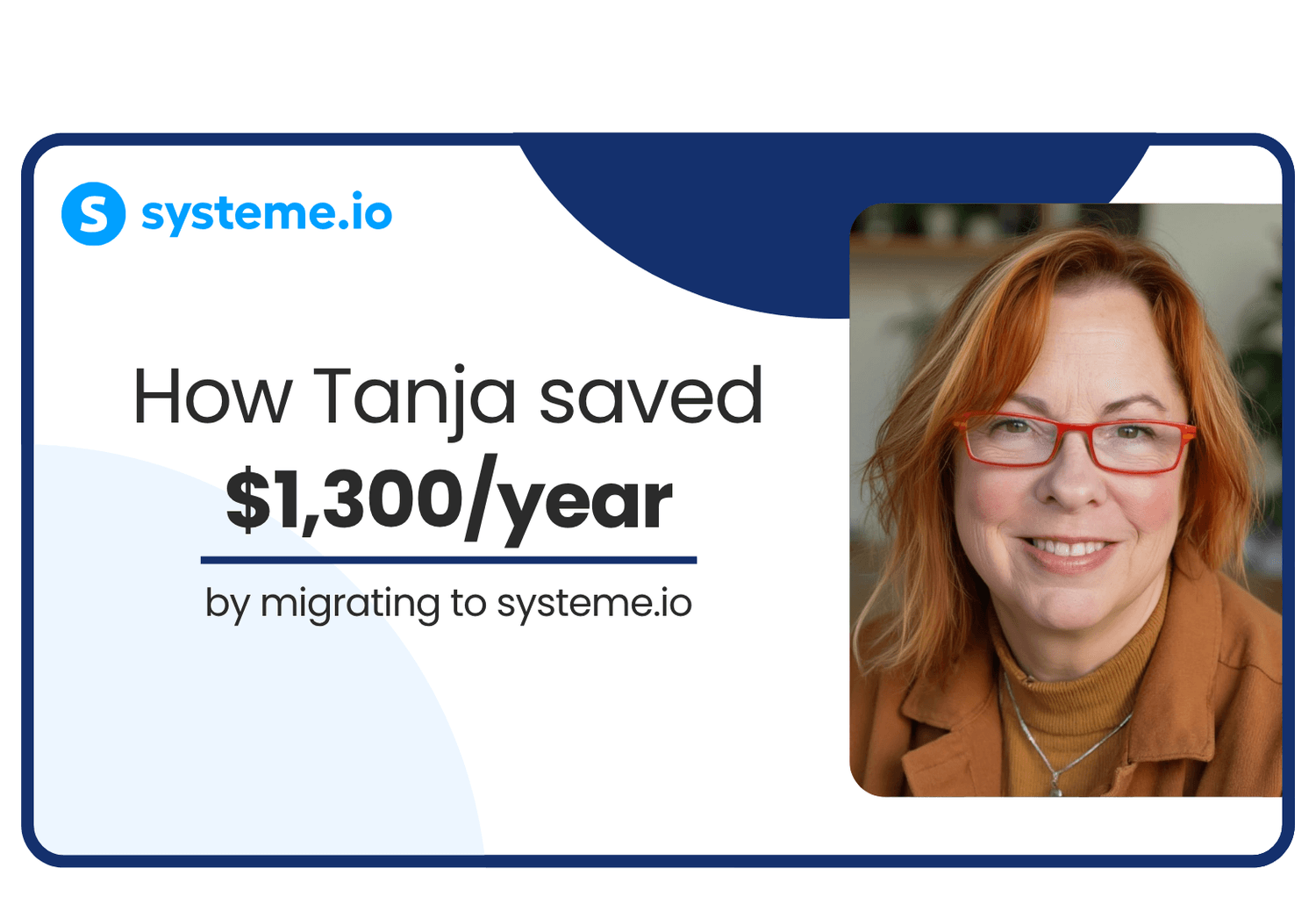 Tanja Diamond, life strategist and personal development expert, who saved over $1,300 a year by migrating her business from GoHighLevel and Thinkific to systeme.io