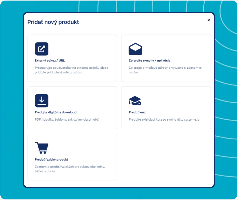 systeme.io creator store displayed on mobile phone screen