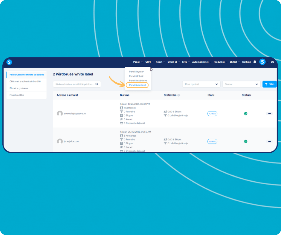 systeme.io white label to launch your own software business and keep 100% of your revenue