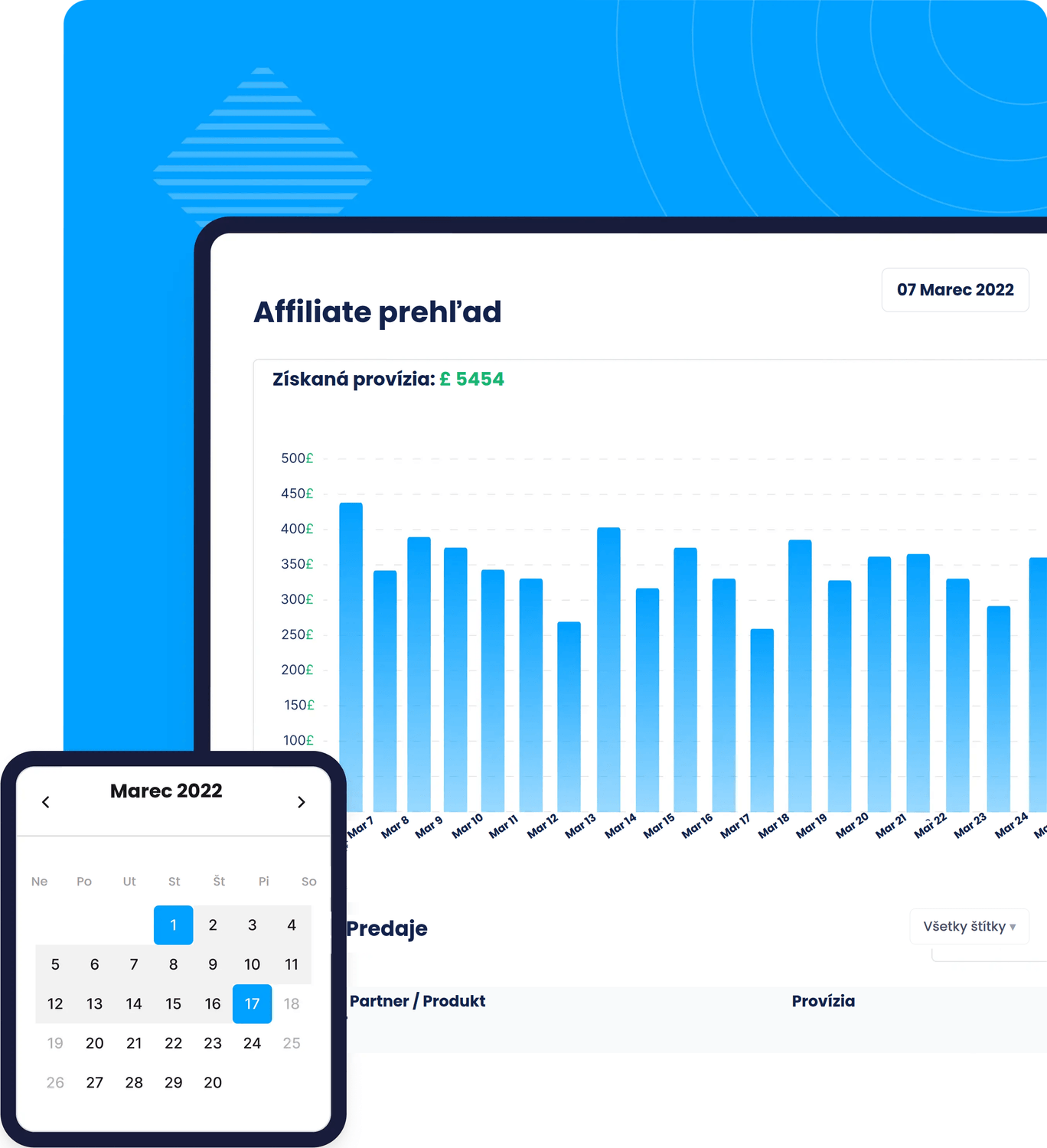 systeme.io affiliate tracking dashboard showing clicks, sales, and earnings per affiliate