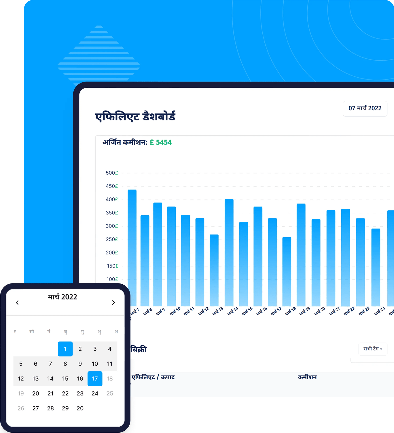 systeme.io affiliate tracking dashboard showing clicks, sales, and earnings per affiliate