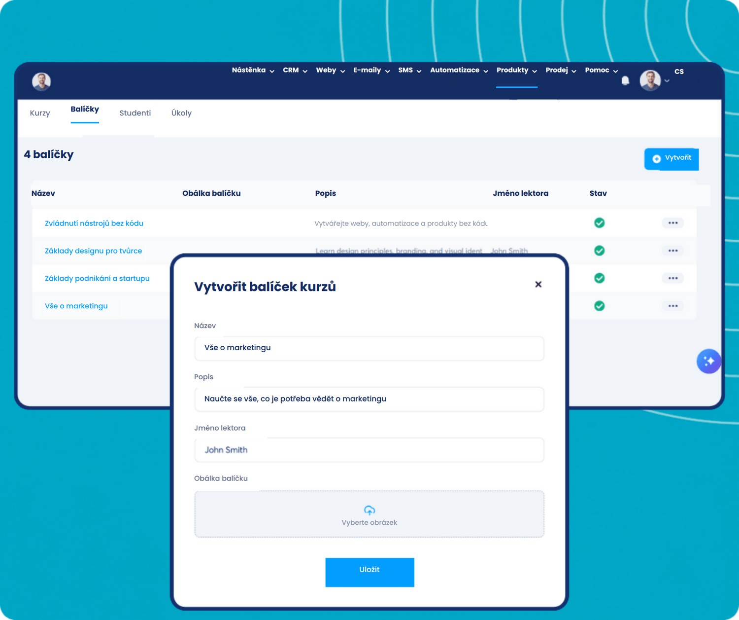 systeme.io course bundles dashboard showing bundle creation, course grouping, and instructor management for selling packaged online courses