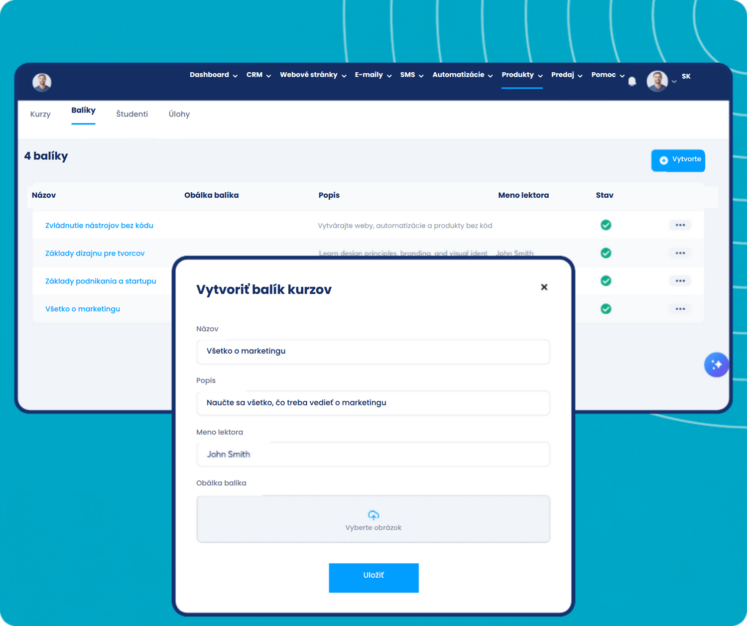 systeme.io course bundles dashboard showing bundle creation, course grouping, and instructor management for selling packaged online courses