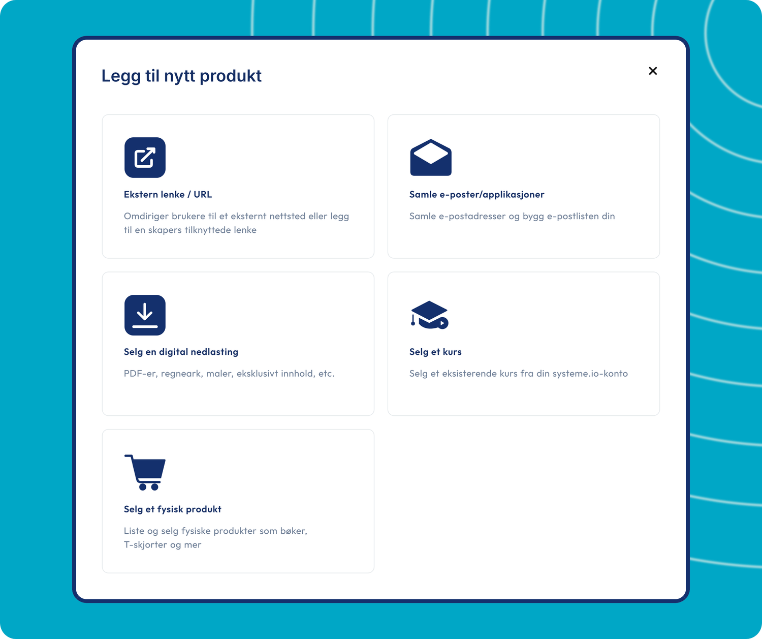 systeme.io creator store displayed on mobile phone screen