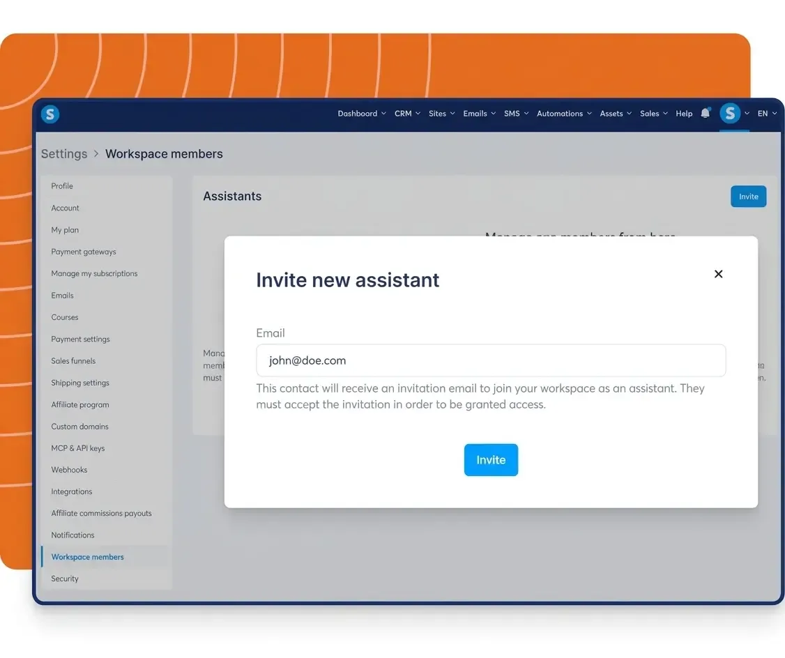 systeme.io course builder showing lesson editor, module structure, student management, and drip content scheduling for online courses