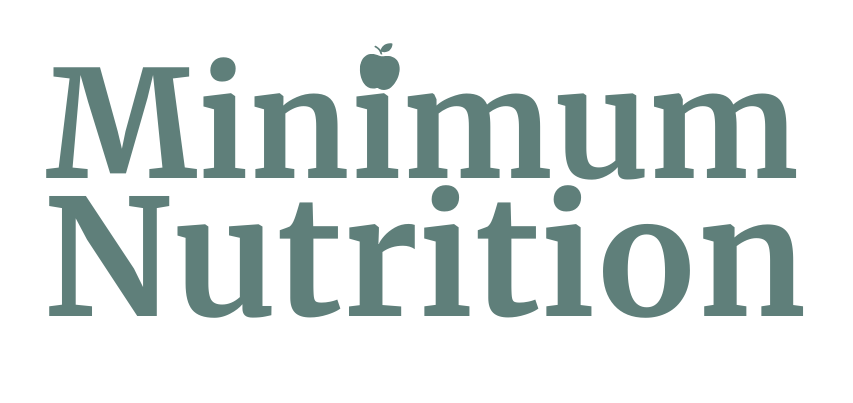 Minimum Nutrition website homepage