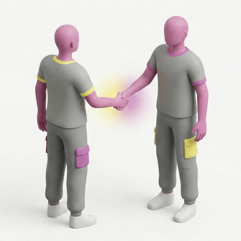 3D isometric icon for FBRM Functional Fitness, depicting a stylized human figure carrying heavy packages up a flight of stairs, symbolizing real-world strength and daily movement.