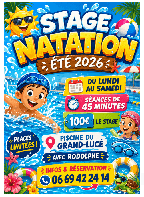 STAGE DE NATATION PISINE LE GRAND LUCE