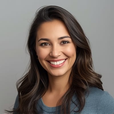 smiling woman portrait casual