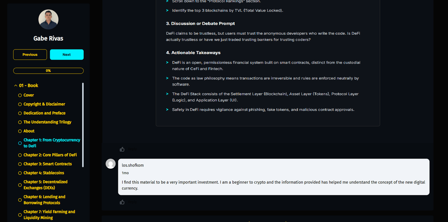 Comment from a Systems Trilogy learner