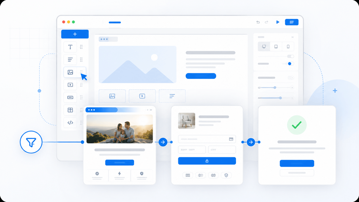 Funnel editor