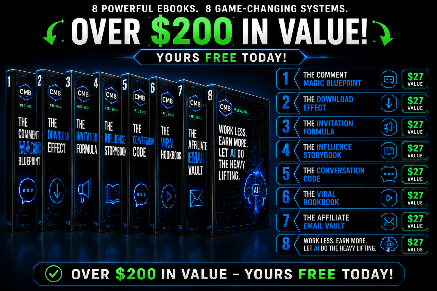 8 free ebooks included — over $200 in value
