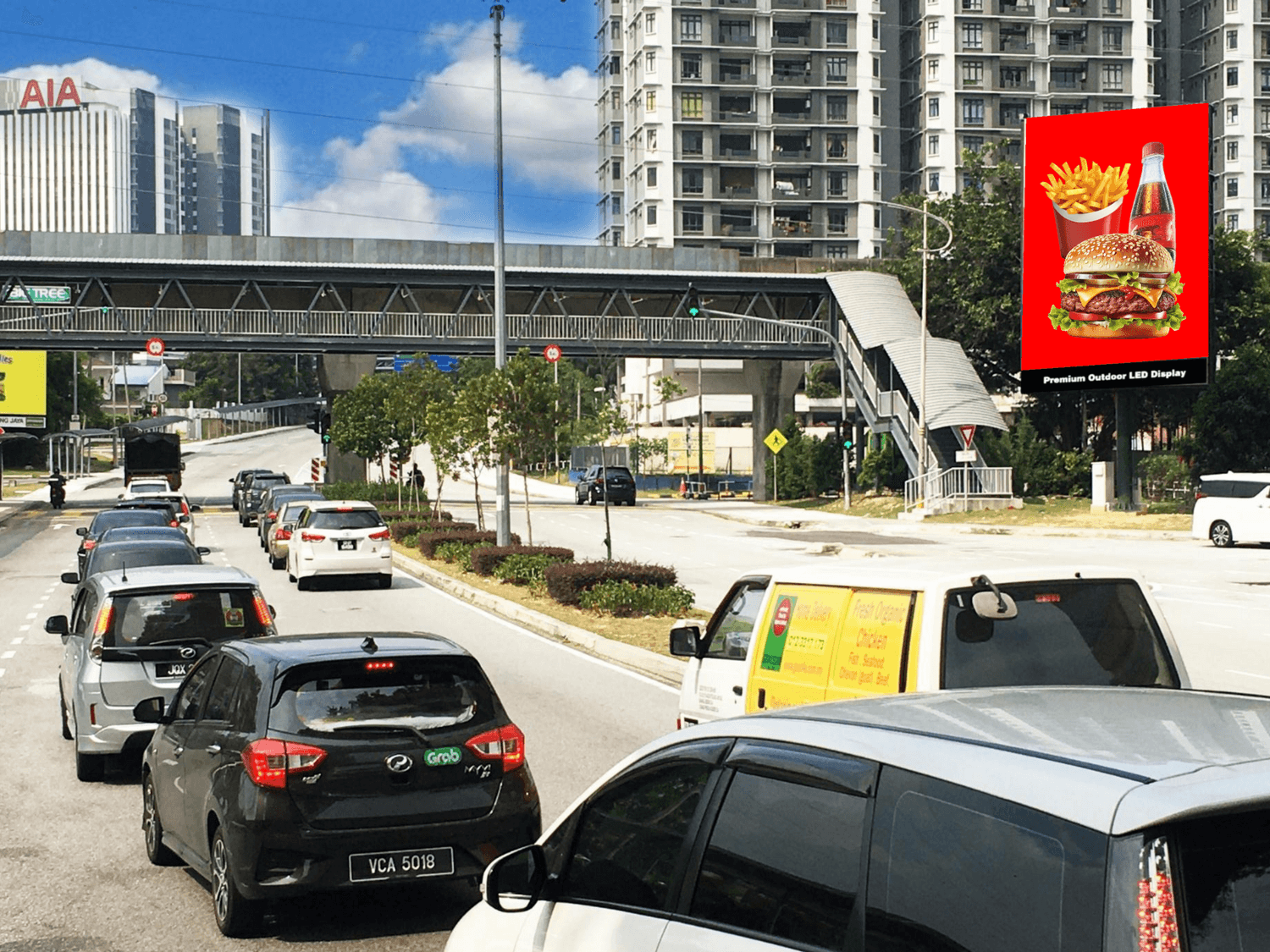 KL 市中心 Bukit Bintang LED Screen Advertising