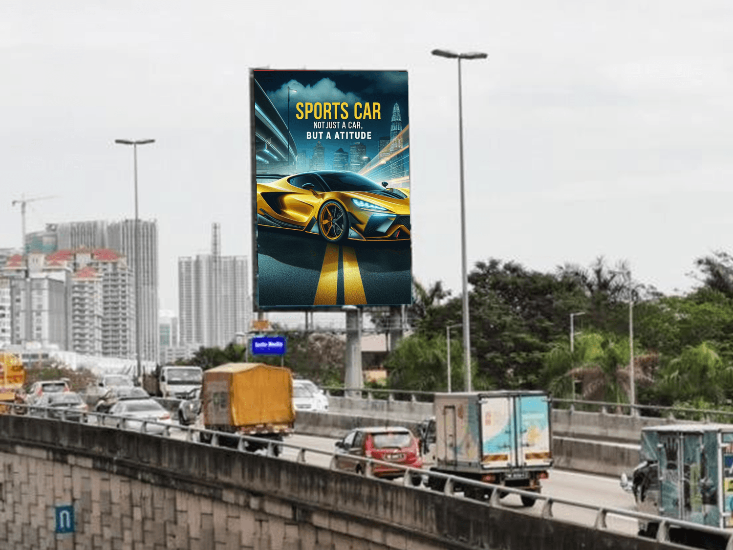 白蒲大道广告牌 LDP Highway Unipole Billboard