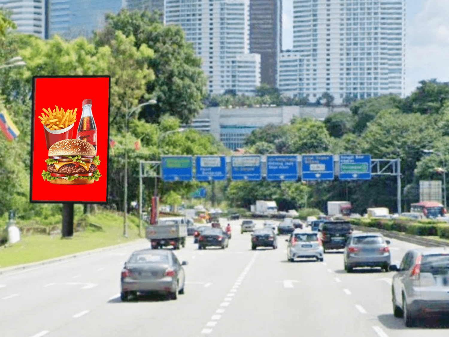 白蒲大道广告牌 Digital Billboard near Sunway & PJ