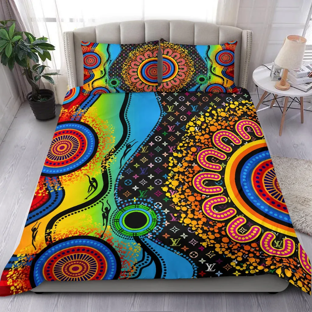 Aboriginal Blue Dream Louis Vuitton Bedding Set