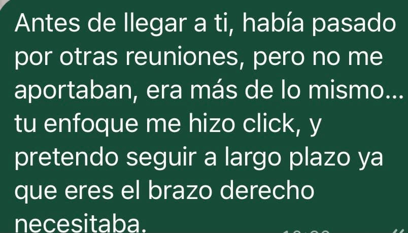 Testimonio de cliente 1