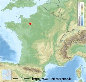Carte Trémont Gîte La Noise