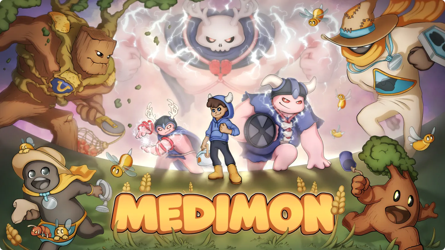 Medimon cover art with logo.