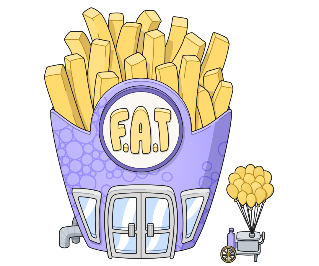 F.A.T. Fried All the Time building.