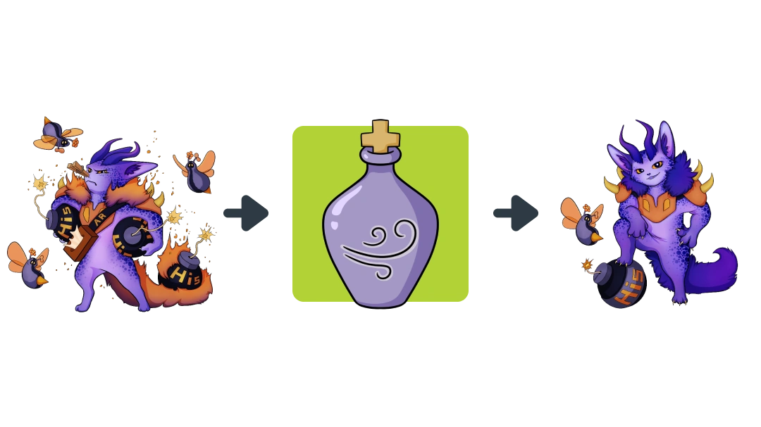 Treatment diagram of Hydrocortisone converting Addison Disease into Adrenal Gland.