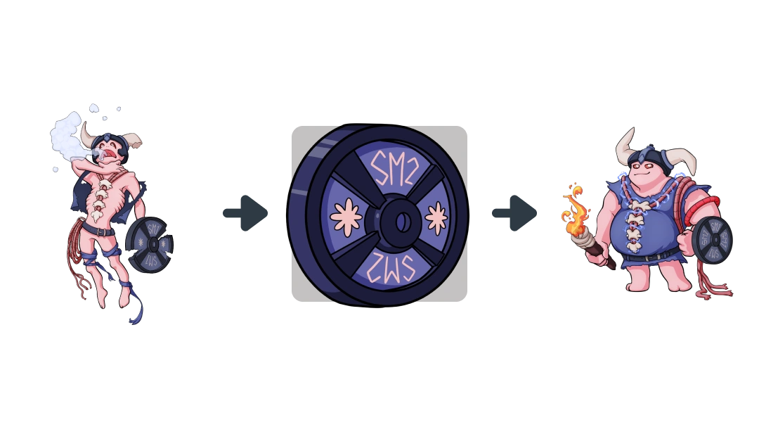 Treatment diagram of Nusinersen converting Spinal Muscular Atrophy into Spinal Cord.
