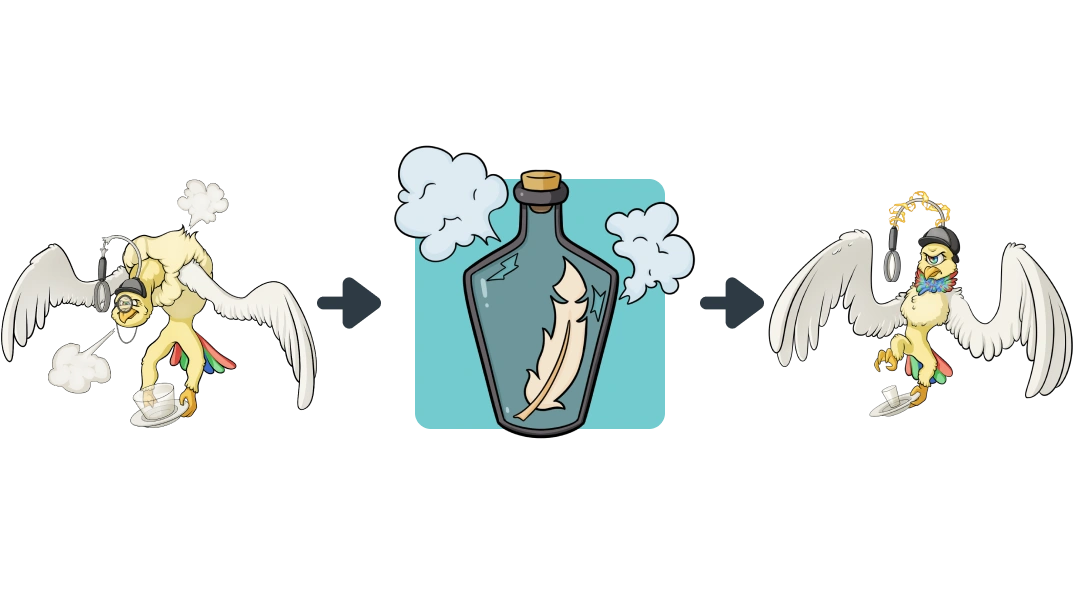 Treatment diagram of Bimatoprost converting Glaucoma into Eye.