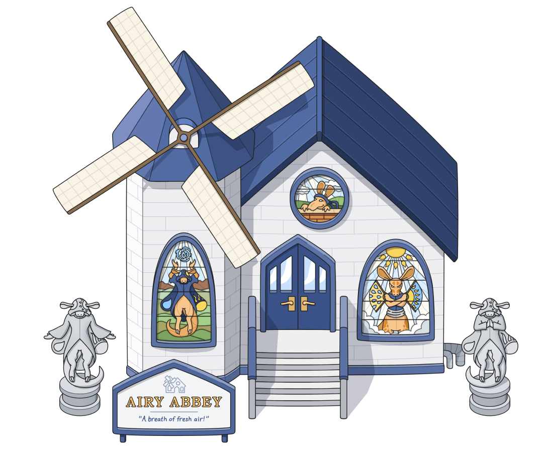 Airy Abbey building.